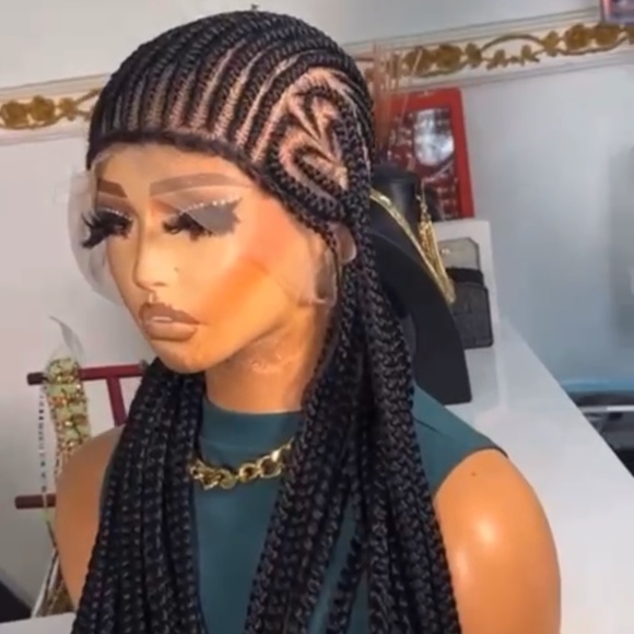 Cornrow braids HD full lace wig